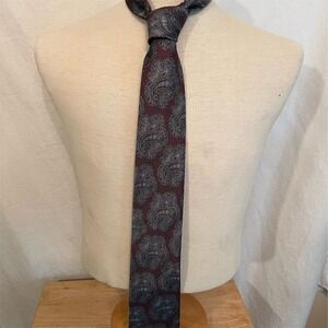 William Stone Men's Paisley Silk Necktie Multicolor Designer Tie corpcore career